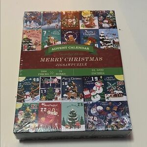 Merry‎ Christmas Advent Calendar Jigsaw Puzzle